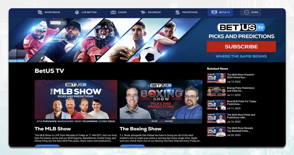 A Screenshot Showing The Tv Interface Of Betus 1024x542 2