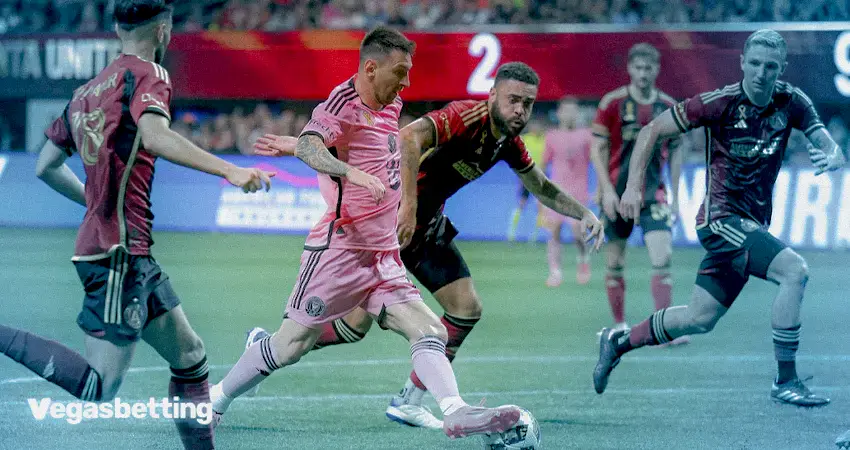 Image Of Leo Messi Playing For Inter De Miami In Mls Match
