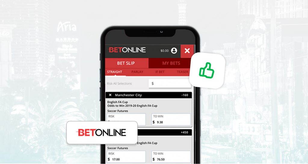 A Screenshot Showing The Mobile Interface Of Betonline
