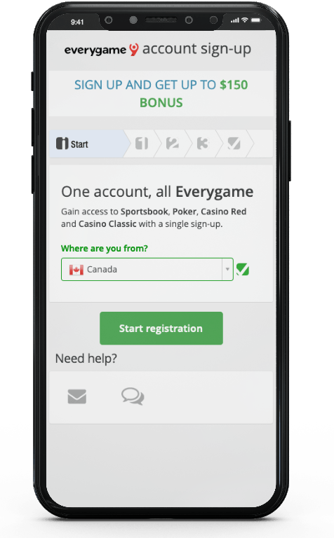 Everygame Mobile Signup