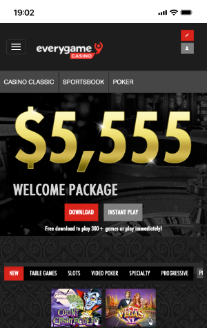 Everygame Casino Mobile