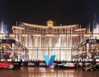 An illustration of the F1 track around the Bellagio