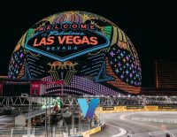 The Vegas Sphere will be lit up for the upcoming Grand Prix.
